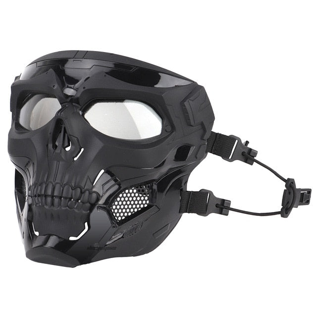 Paintball Gun Protective Mask Mascara Airsoft Anti-Fog PC Lens Skull Mask  Hunting Equipment Military Tactical Combat Face Mask